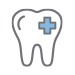 icon of tooth with cavity
