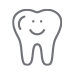 Icono de diente feliz
