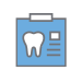 Icono de insignia con foto de diente
